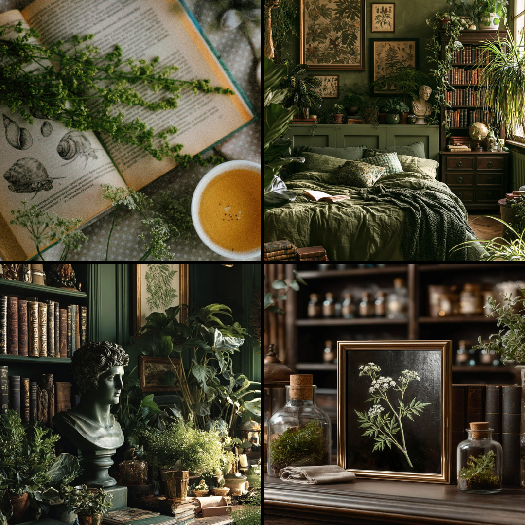 Green Academia Aesthetic Bedroom Decor: How to Turn Your Room Into a Secret Garden Library