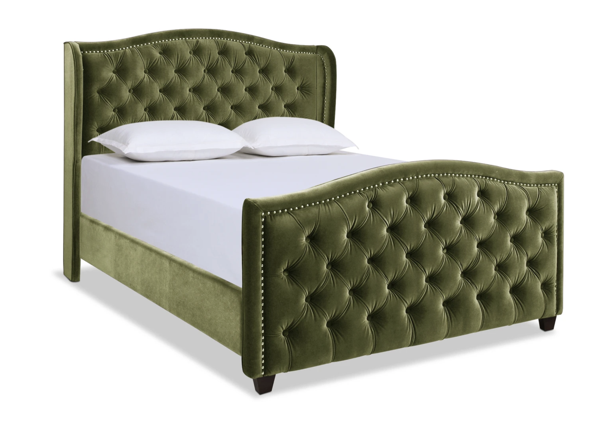 green academia bedroom decor - bed 2b.png