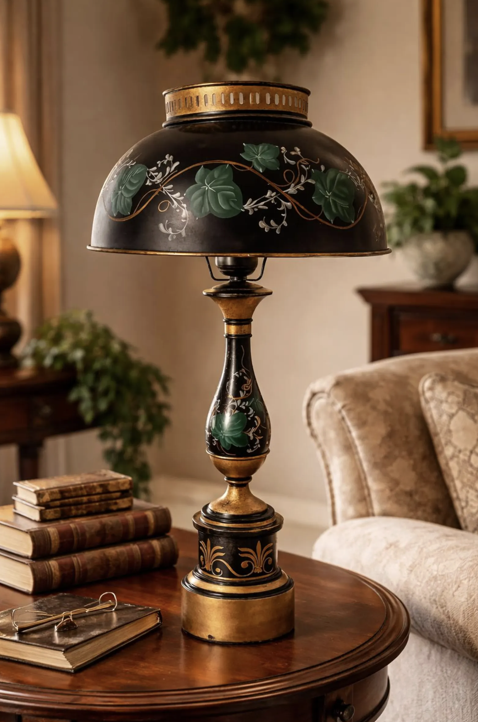 green academia bedroom decor - lighting 1.png