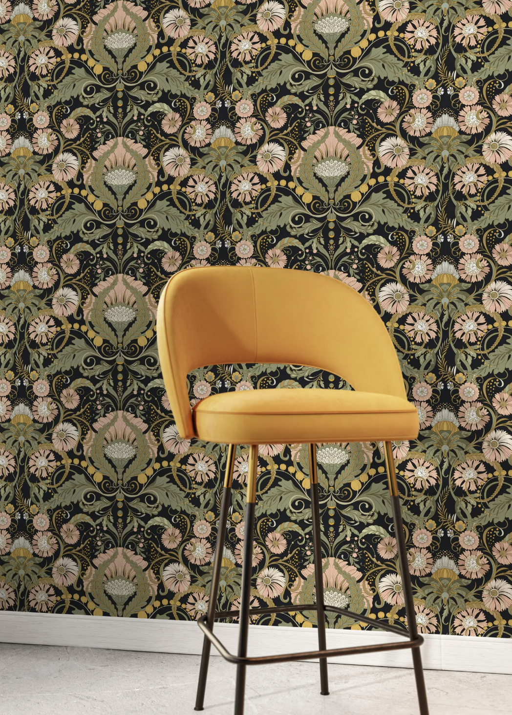 art nouveau interior design - wall 3.png