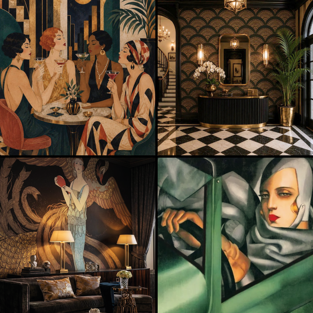 Art Deco Interior Design: How to Turn Your Home Into a Glamorous Vintage Oasis w/ Art Deco Decor