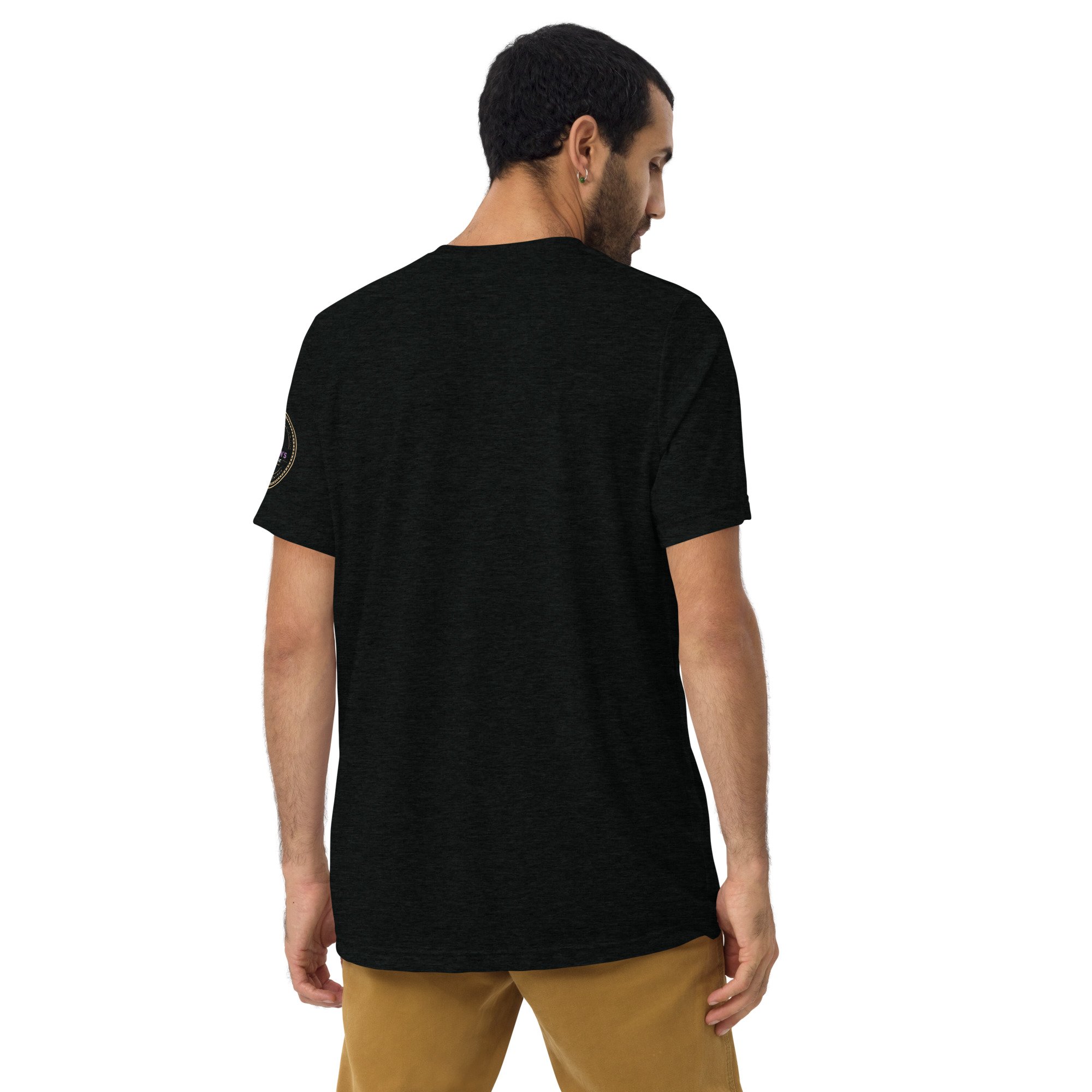 Alien - Purple on Black - Short sleeve t-shirt