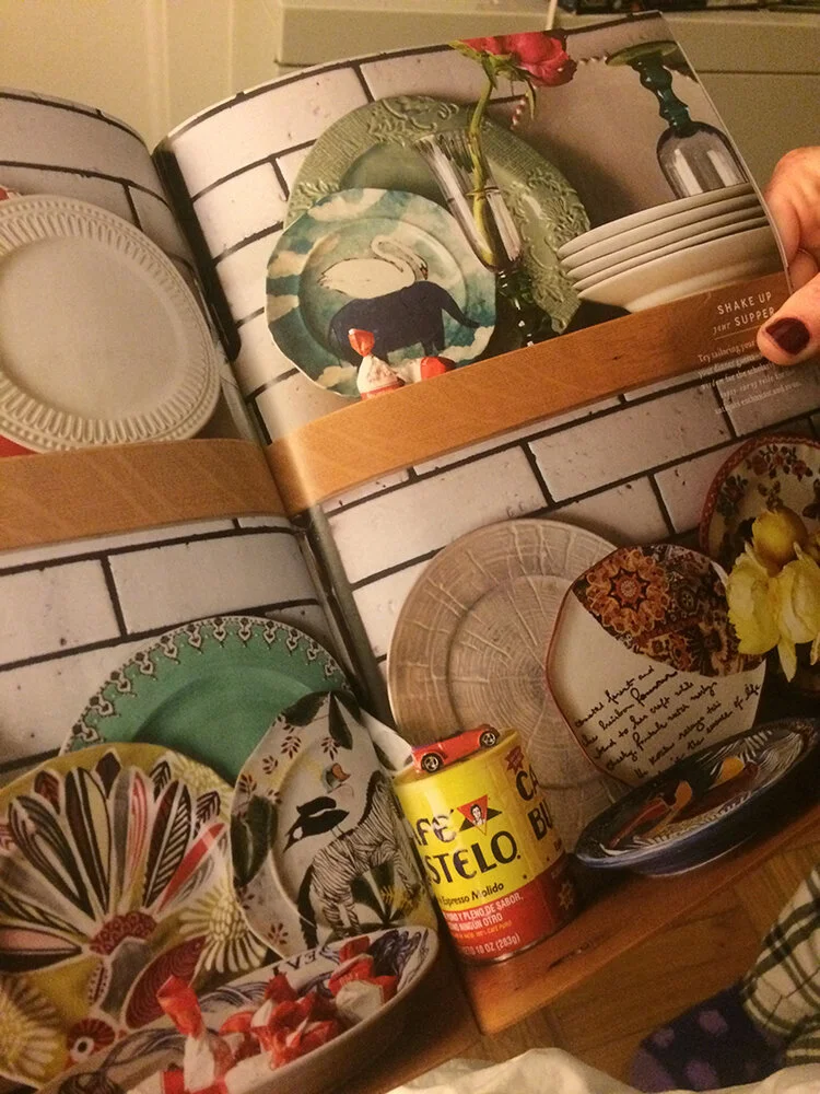 An iconic packaging the super hip Bustelo Can on Anthropology 2015 catalog.