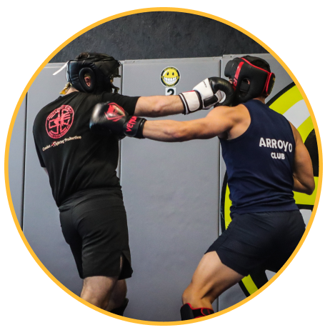 Practicing Wing Chun self defense techniques at Sport Kung Fu