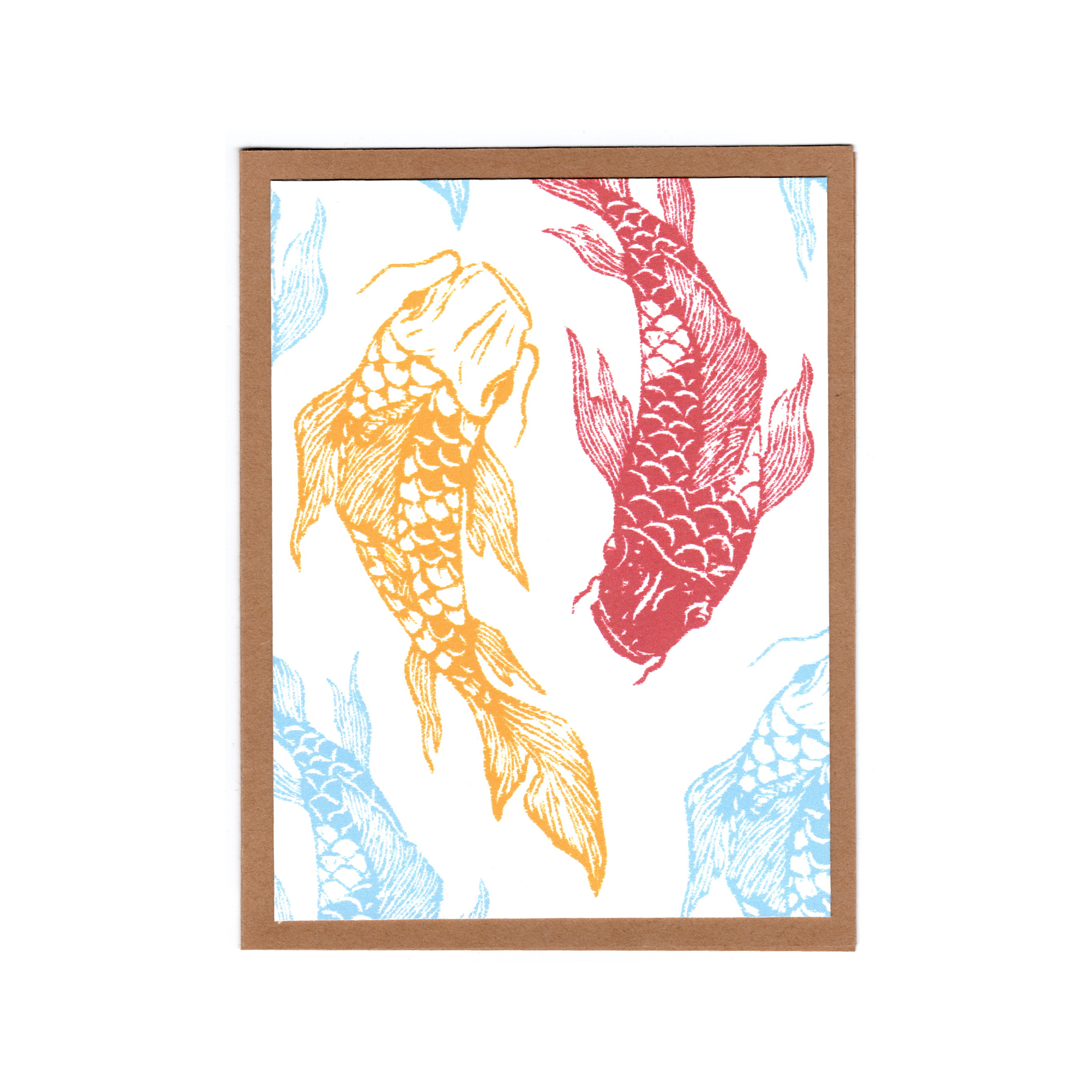 Koi Card (Red & Yellow)