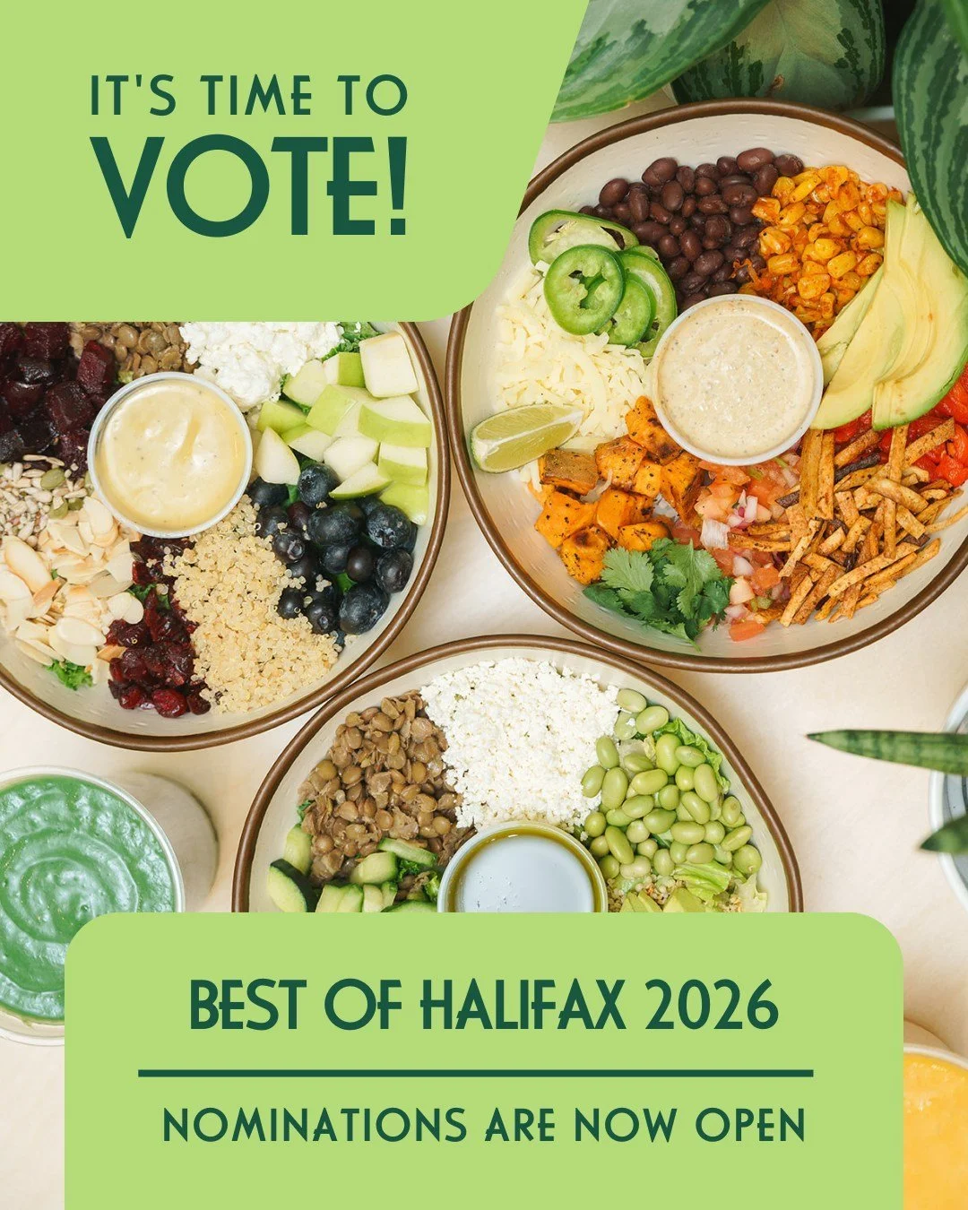 It&rsquo;s that time of year again &mdash; @thecoasthalifax Best of Halifax Nominations are now open! 🏆

We&rsquo;d love your support in nominating HARVEST for your favourite category. Last year, we were so proud to take home GOLD for Best Salad! 🥗
