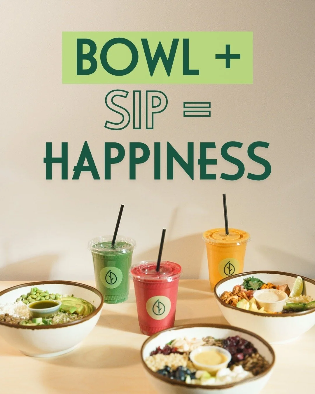 Happiness, but make it lunch 🥗🥤

The kind of combo that just makes your day better.

Stop by and treat yourself!