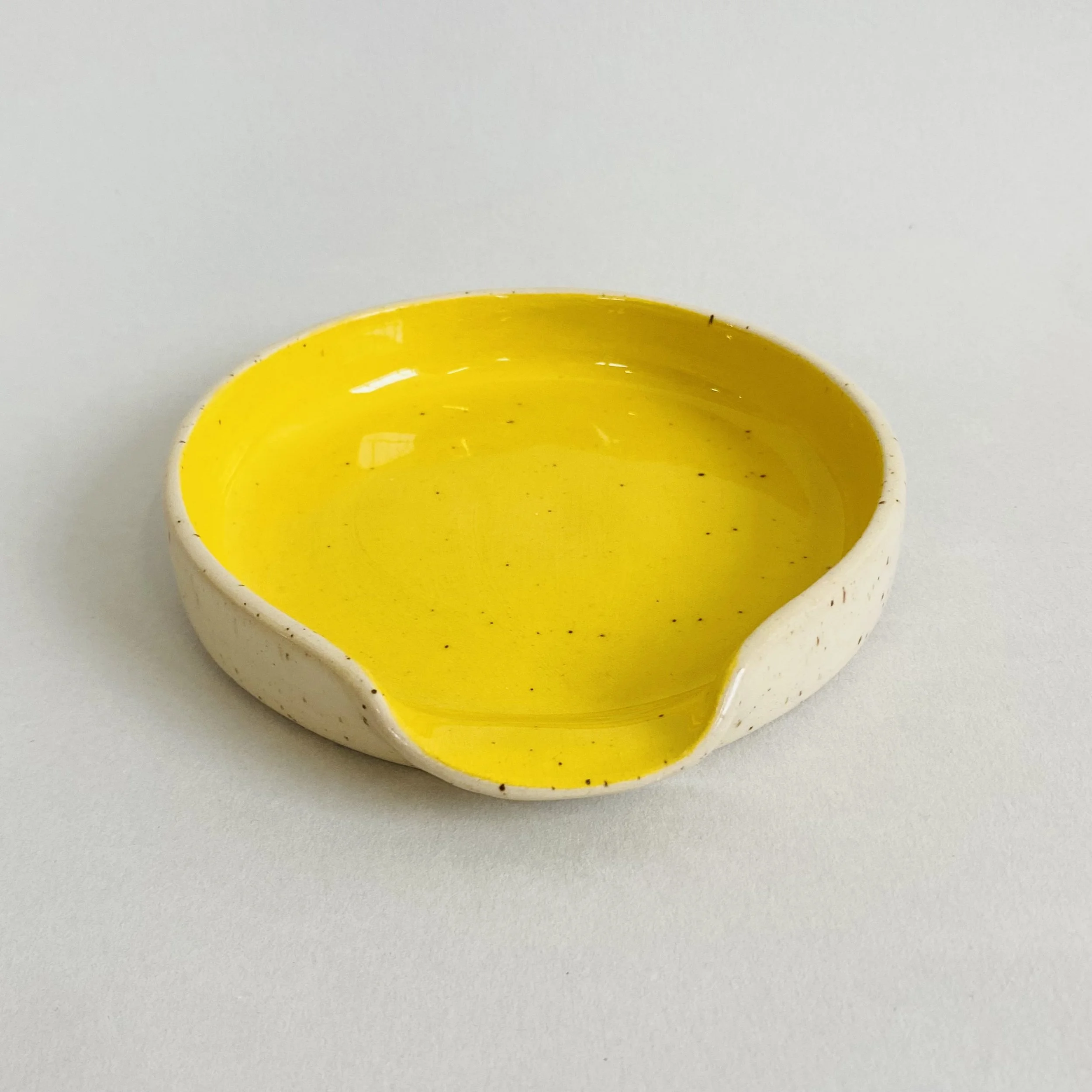 Speckled Yellow/Buff Spoonrest