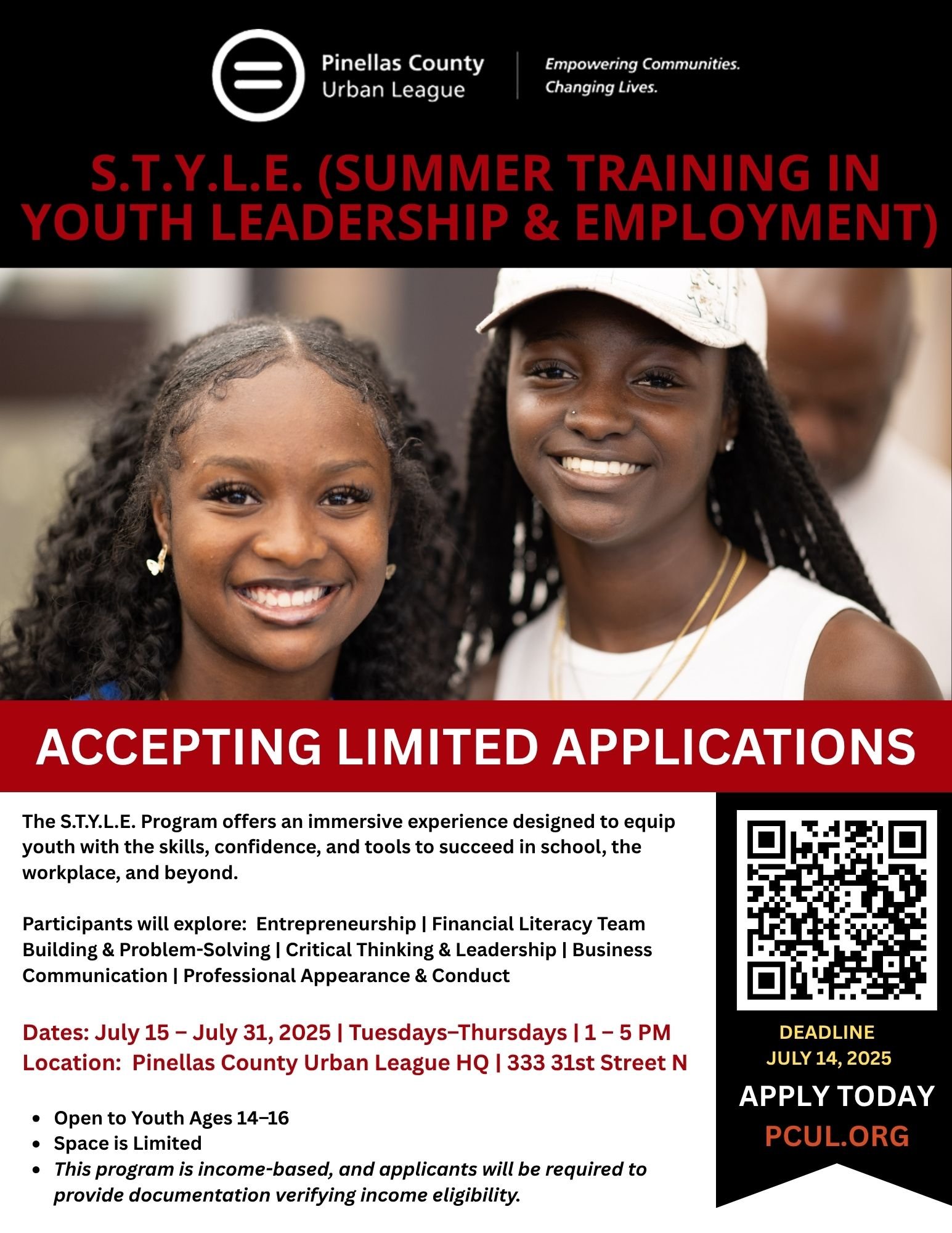 S.T.Y.L.E. (Summer Training in Youth Leadership & Employment) (Copy) (Copy)