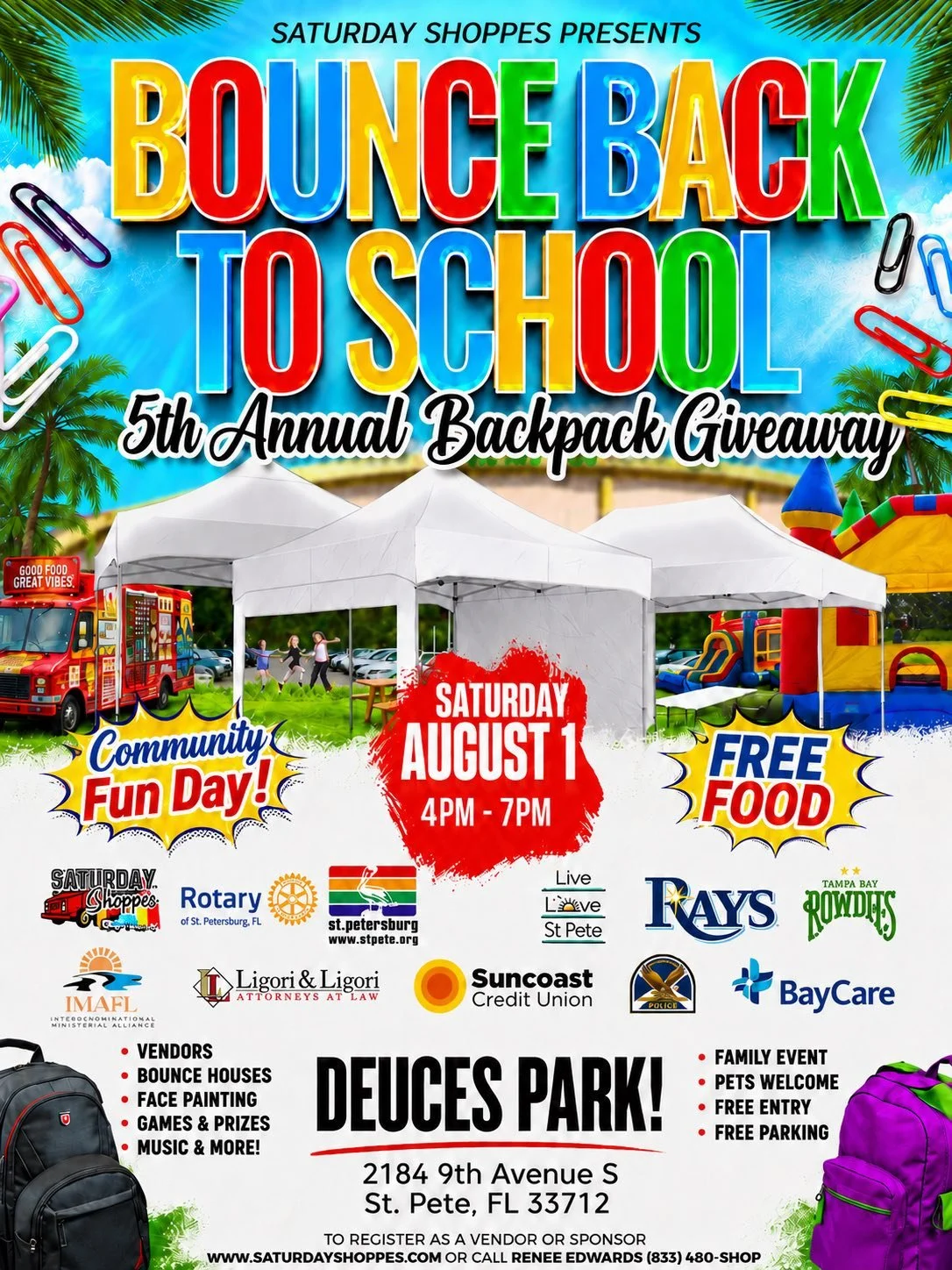 Bounce Back to School 5th Annual Backpack Giveaway