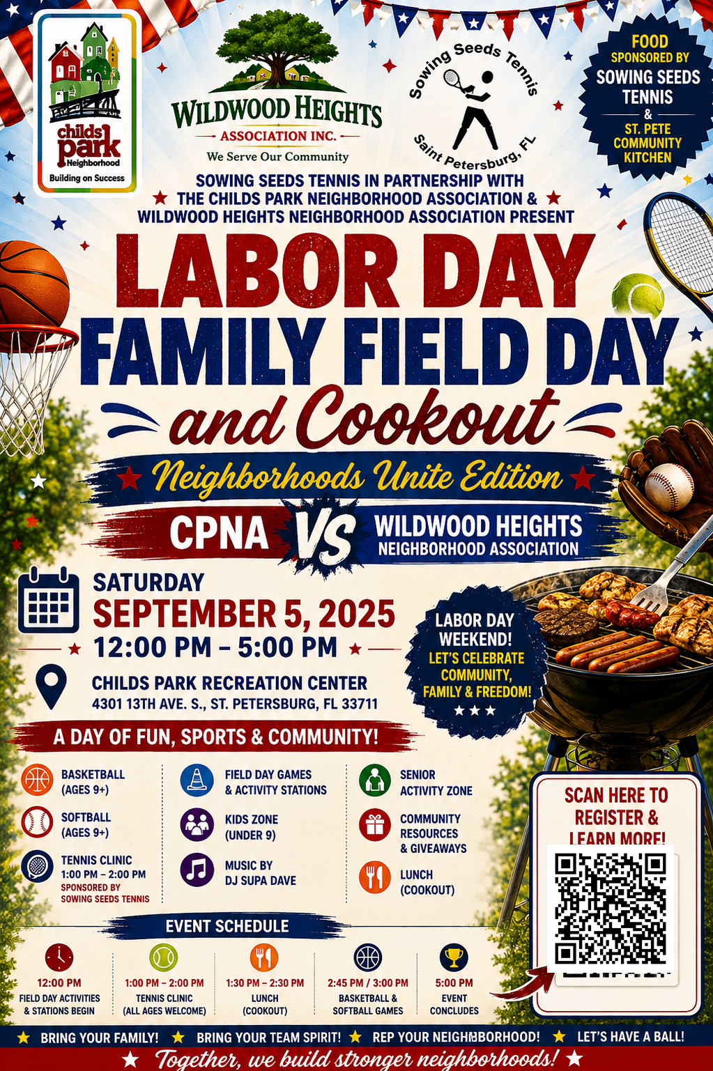 Labor Day Family Field Day and Cookout