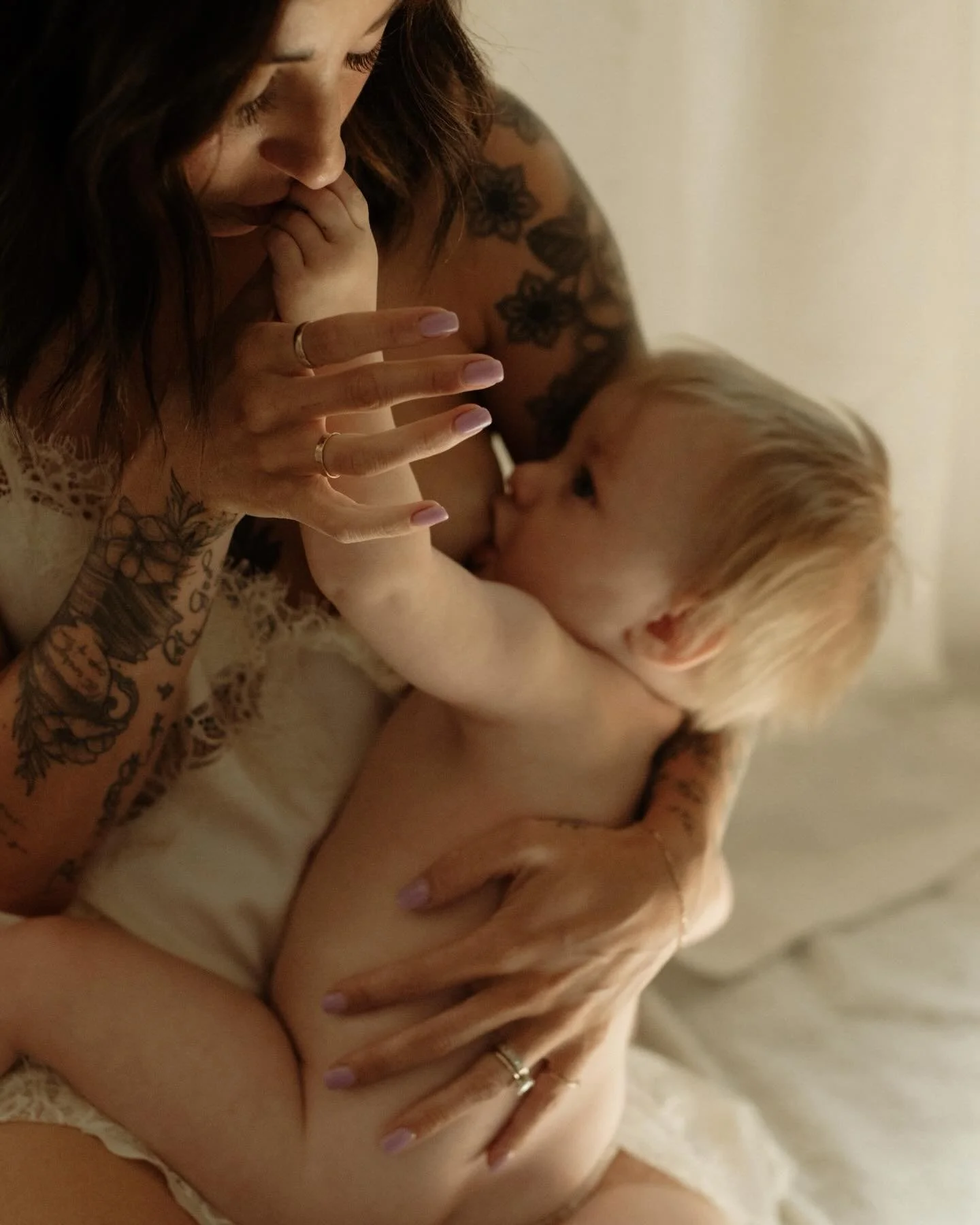 For a year she has reached for me in the quietest ways. Tiny fingers curling around mine. Sleepy eyes searching for comfort. Little feet pressed against my skin while the world outside kept moving far too fast.

There is something holy about nourishi