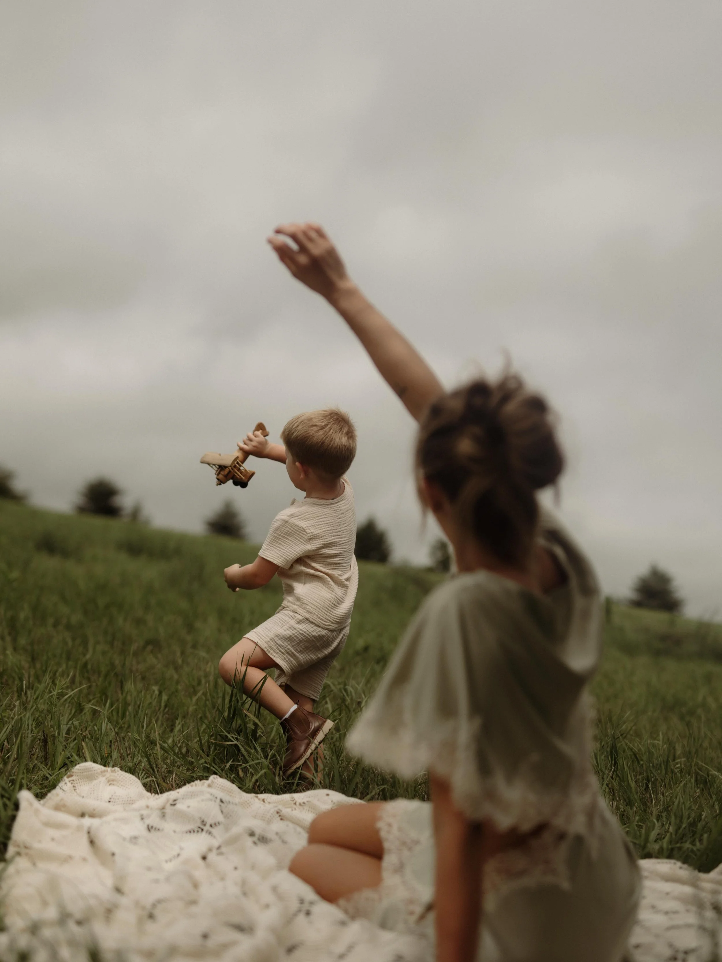 There will come a day when his hand doesn&rsquo;t reach for hers quite so often.

When she can&rsquo;t scoop him up, spin him around, or chase him through the tall grass.

But today, he is still little.
Still looking back to make sure she&rsquo;s wat