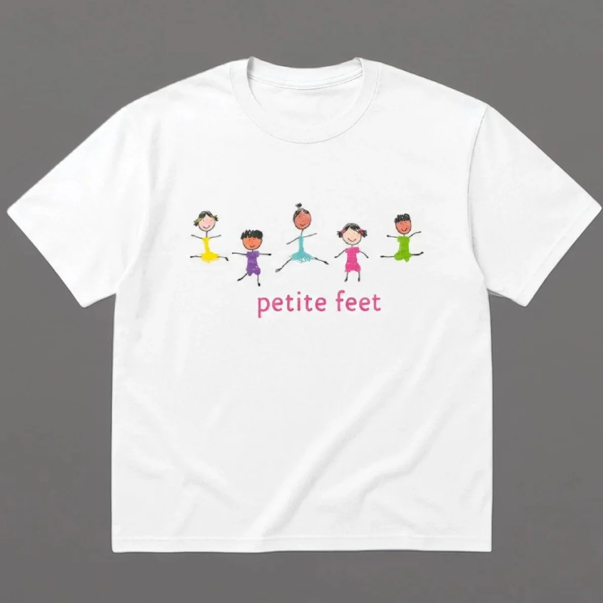 Petite Feet Toddler T-Shirt – White