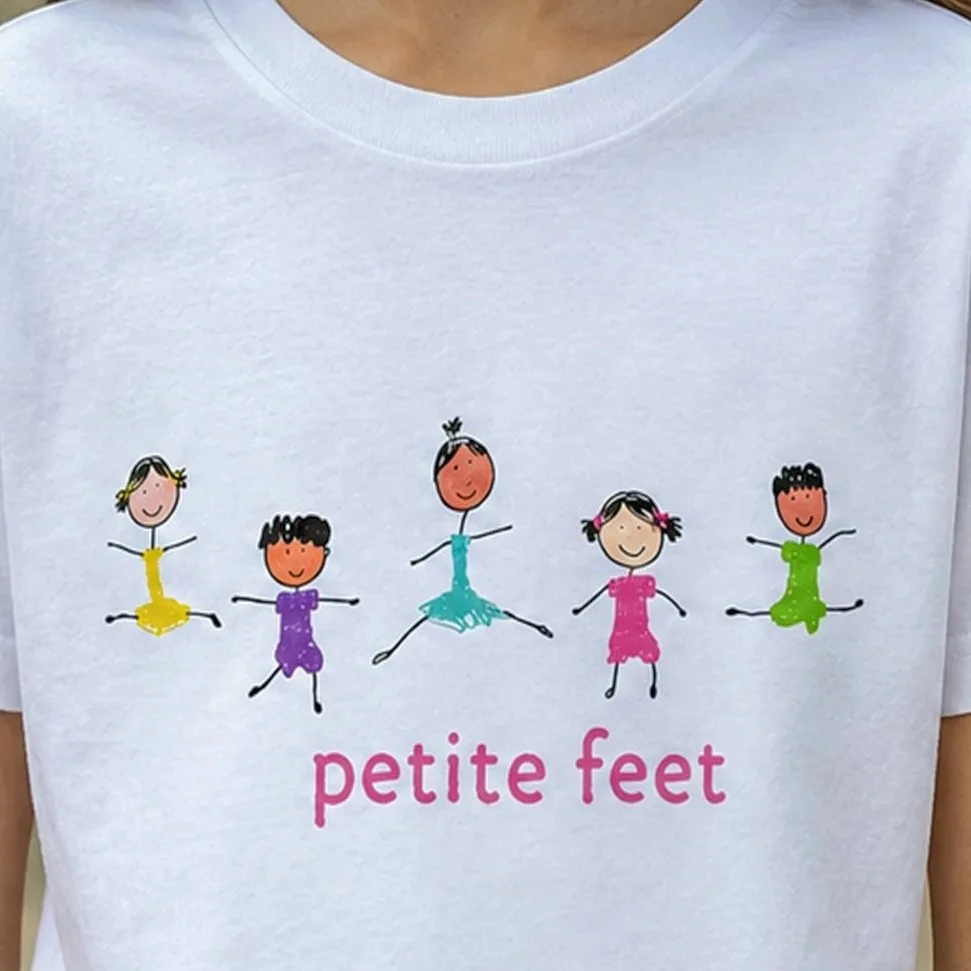 Petite Feet Adult T-Shirt – White