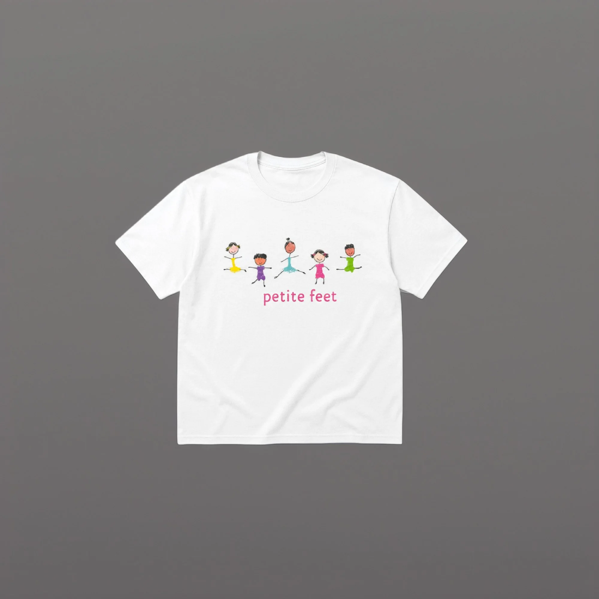 Petite Feet Adult T-Shirt – White.jpg