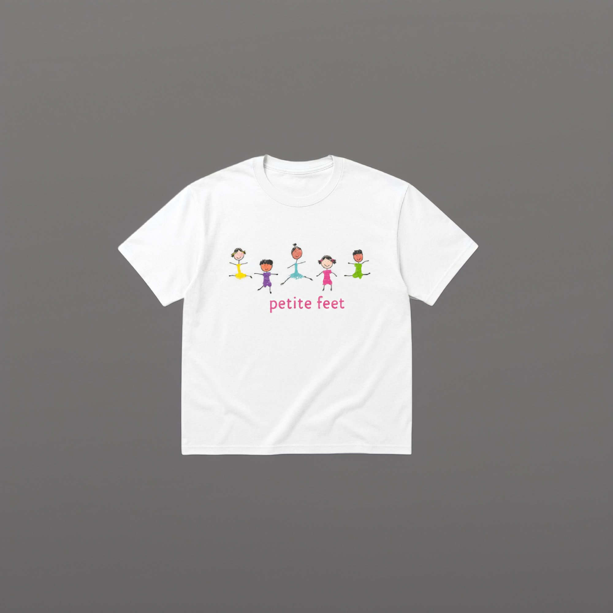 Petite Feet Toddler T-Shirt – White