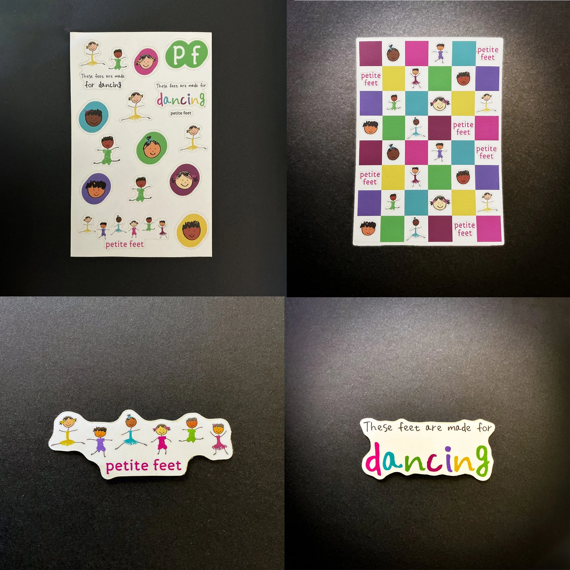 Petite Feet Dance Stickers