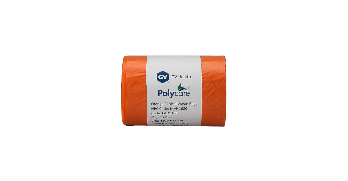 GV Health

Orange - Medium Duty Clinical Waste Bags - Small 20L - Roll of 50
