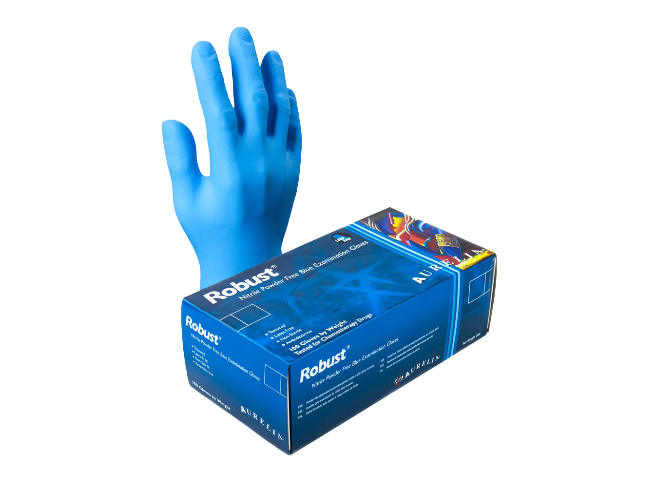Nitrile Powder Free Examination Gloves Box of 100