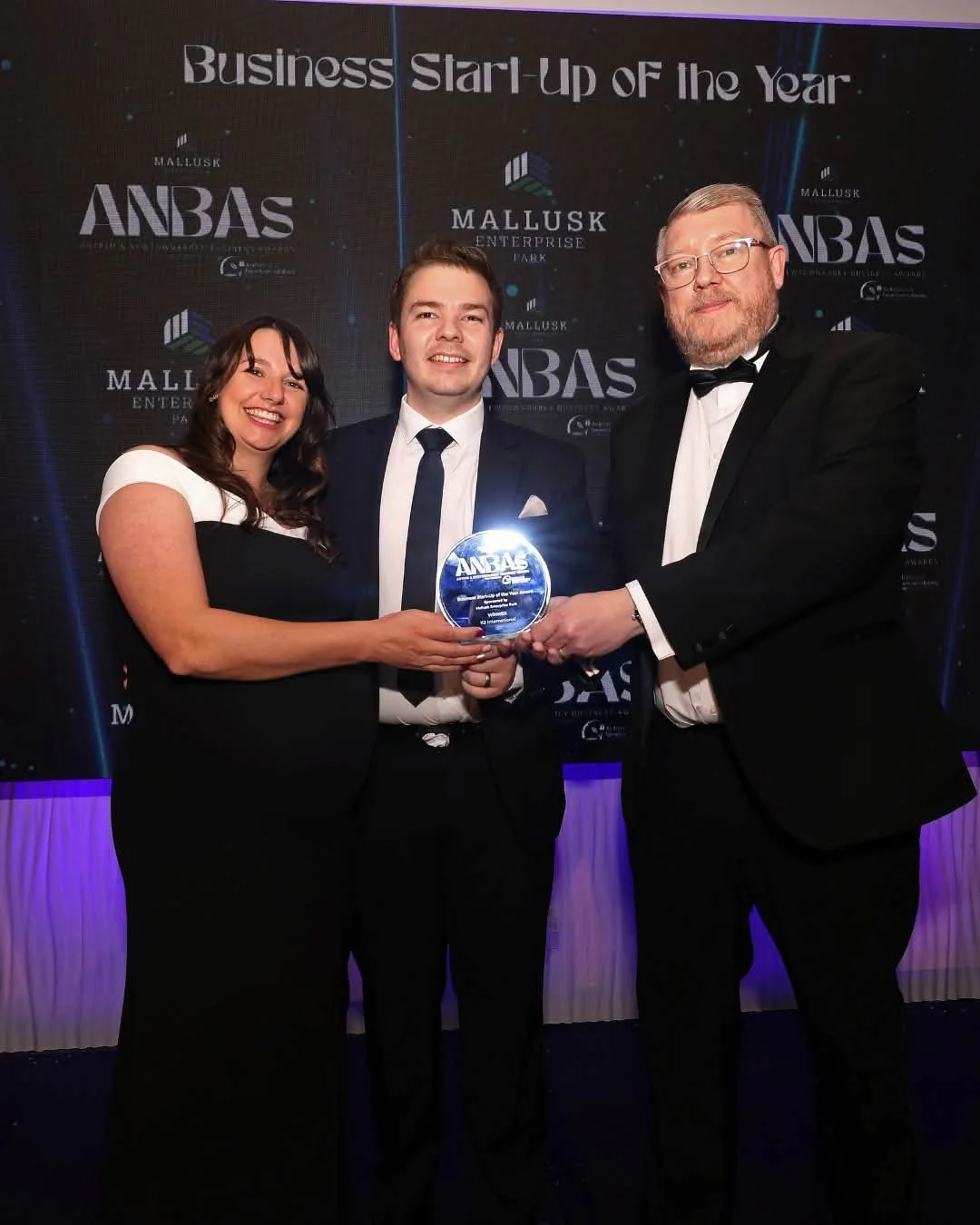 Business Start-up of the Year winners, K2 International, accept their award