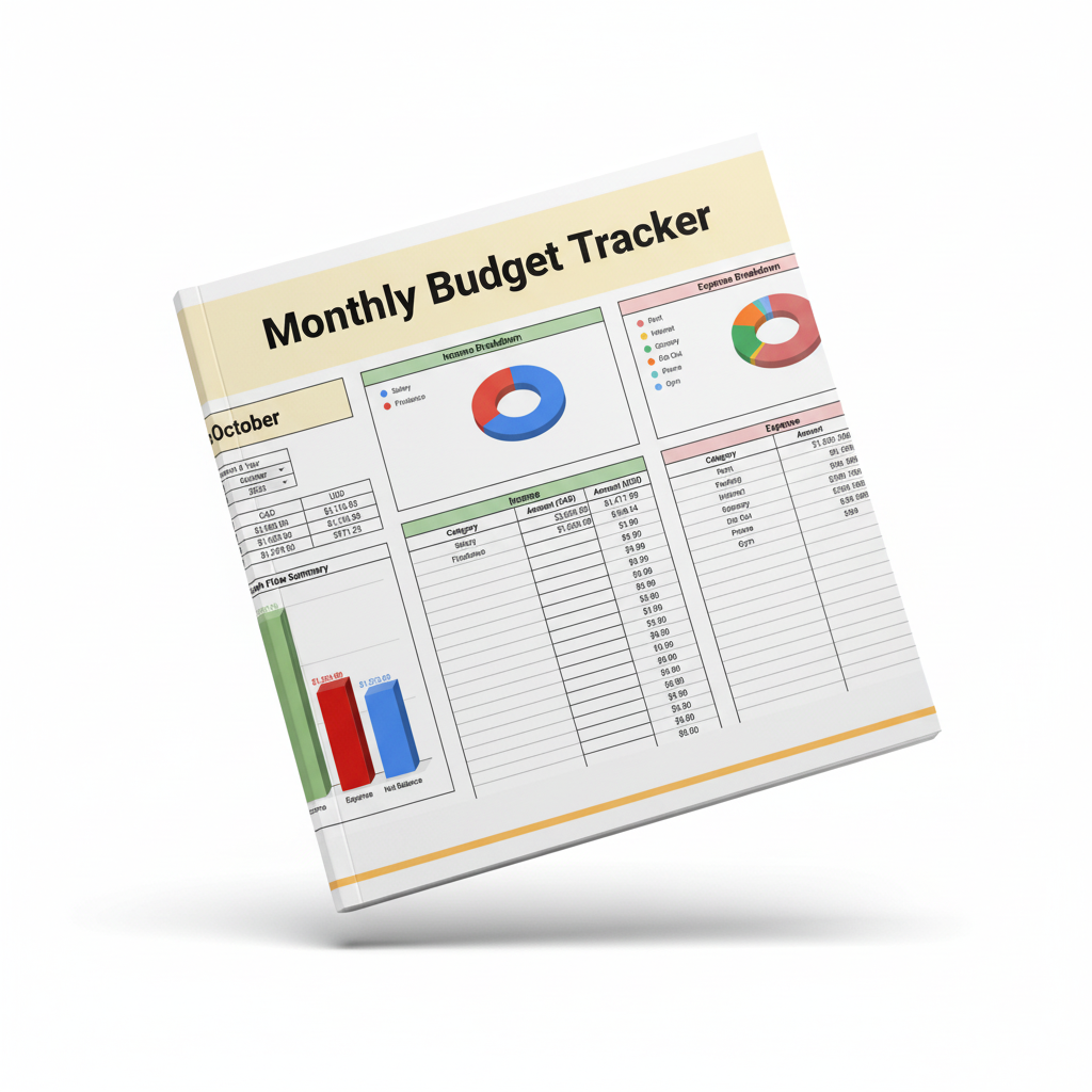 Monthly Income & Expense Tracker (Template)