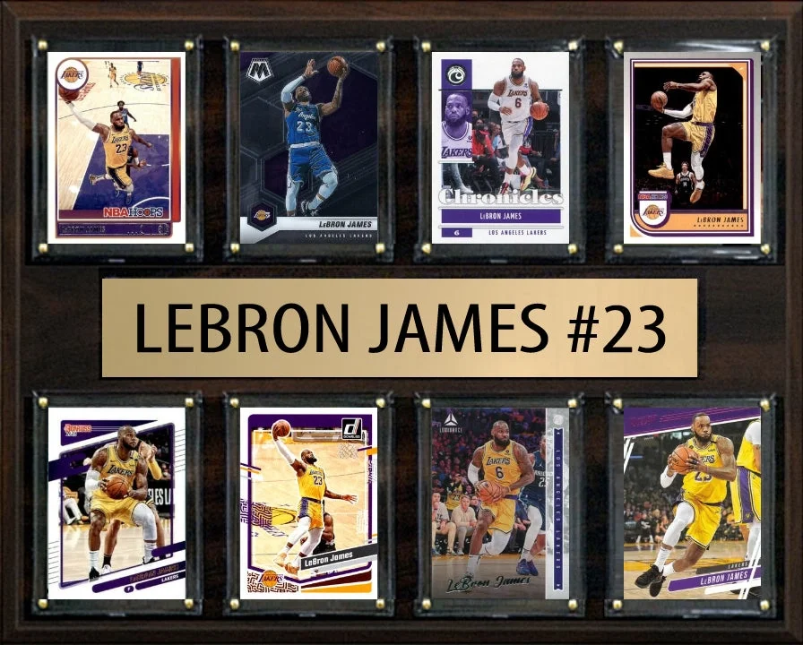 Lebron James 8-Card Plaque Los Angeles Lakers