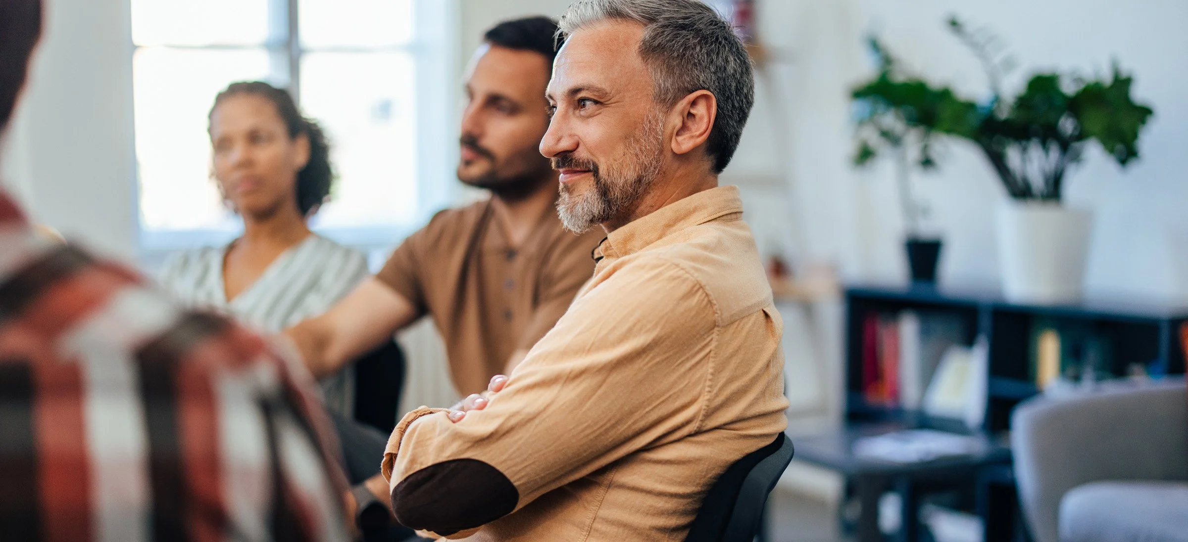 Articulate research respondent participating in a qualitative study