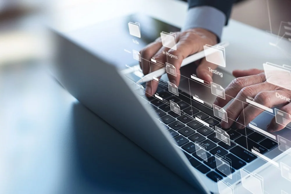 Research project management team collaborating on global insights