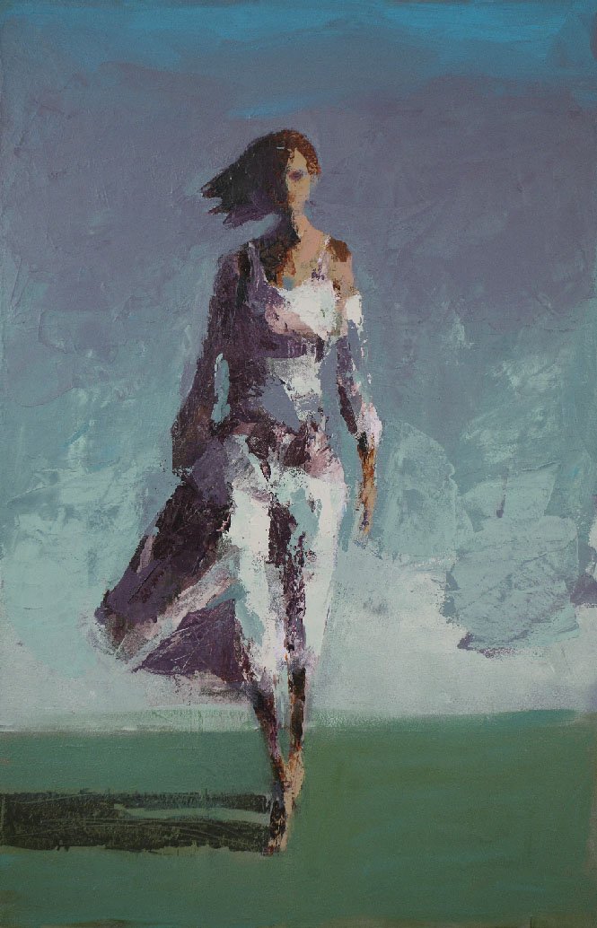 Morning Walk, 30 x 20"