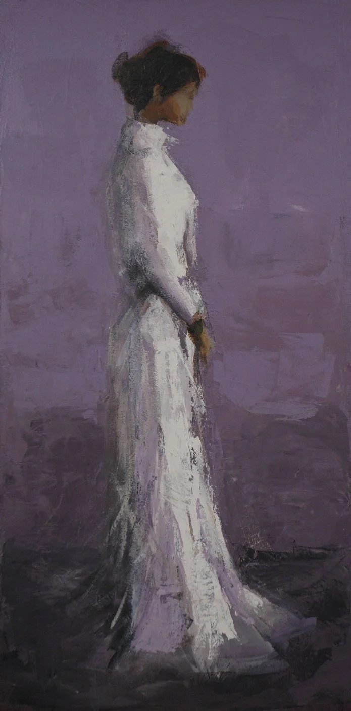White Gown #3, 36 x 18"