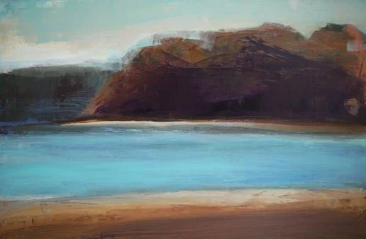 Aqua Bay, 24 x 36”, framed