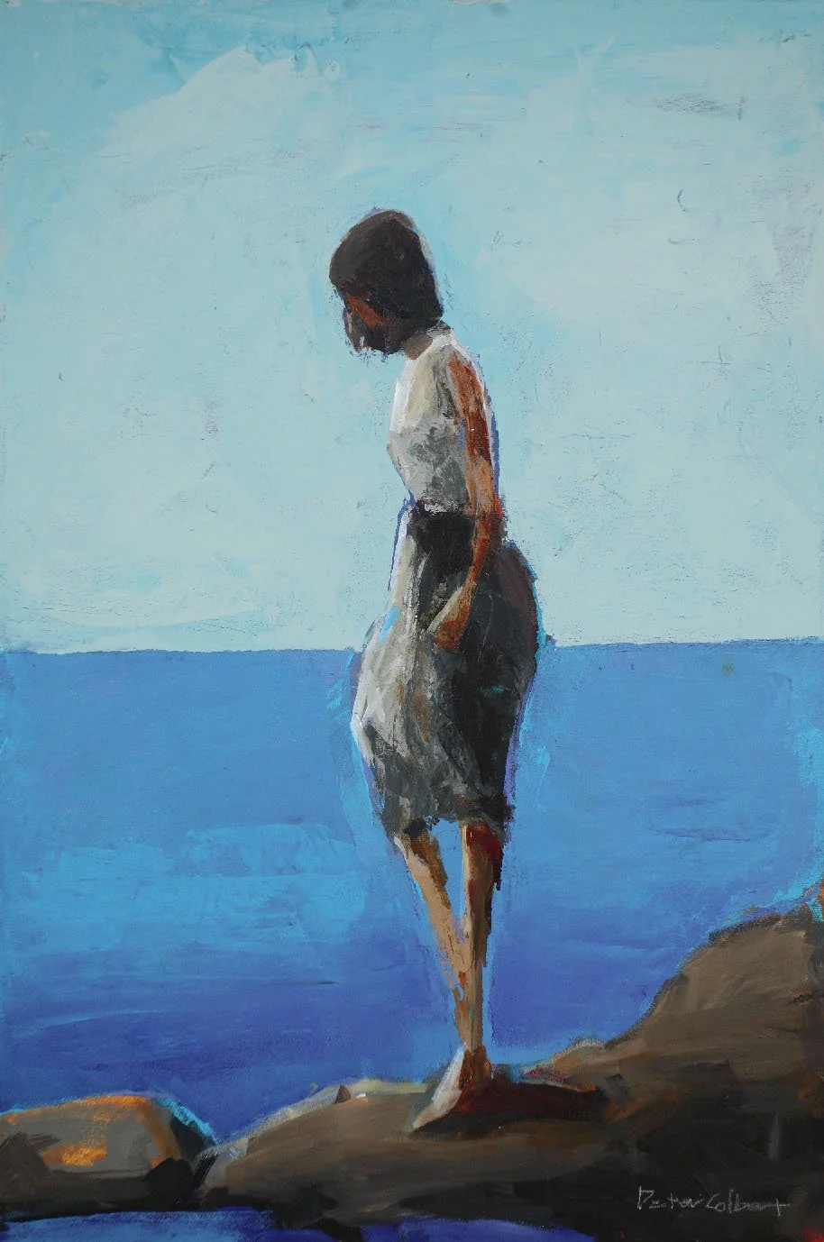 Contemplative, 30 x 20"