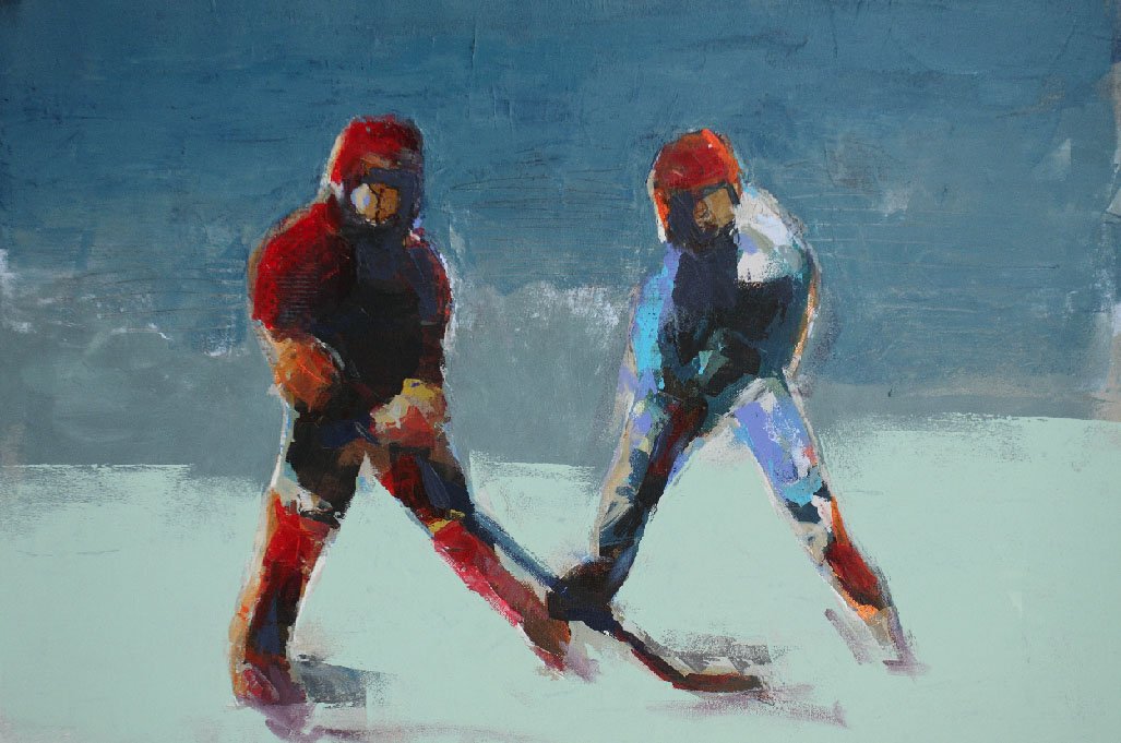 Scrimmage, 20 x 30"