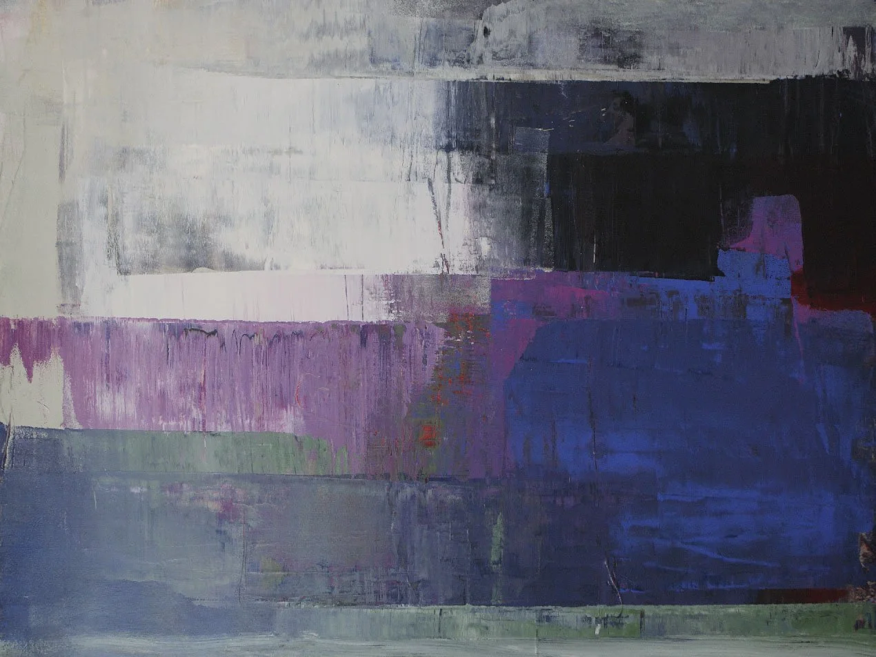 Transitions in Blue, 36 x 48”