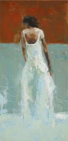 White Gown, 30 x 15”