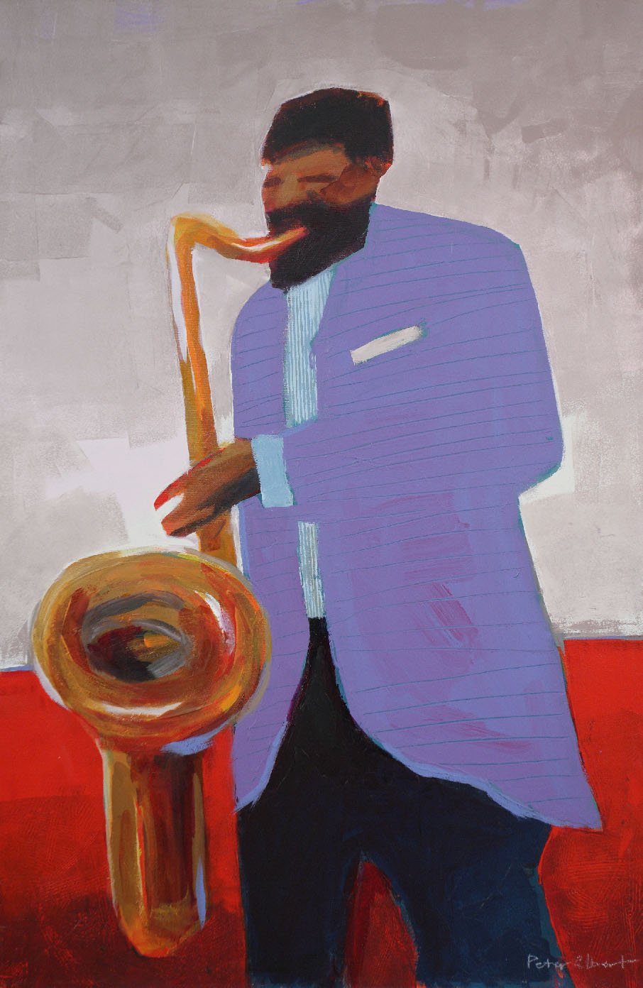Jazz Sax #2, 36 x 24"