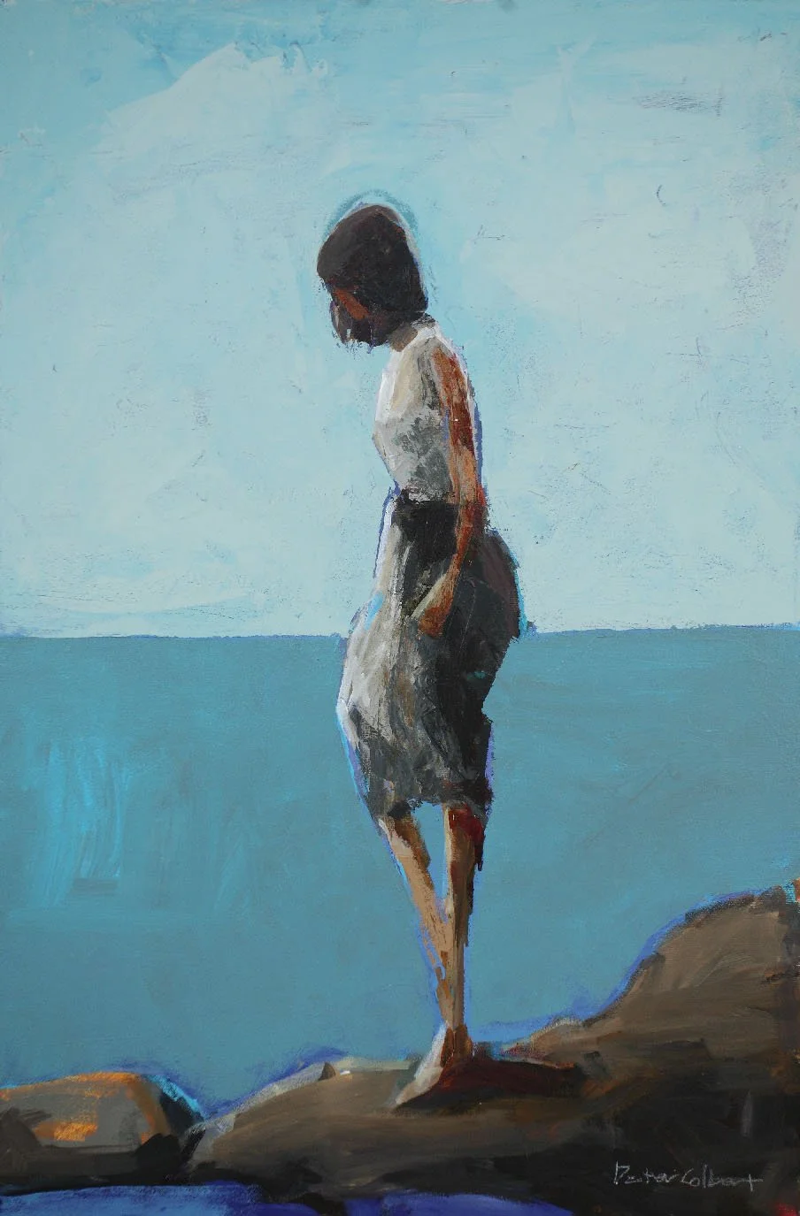 Contemplative, 30 x 20"