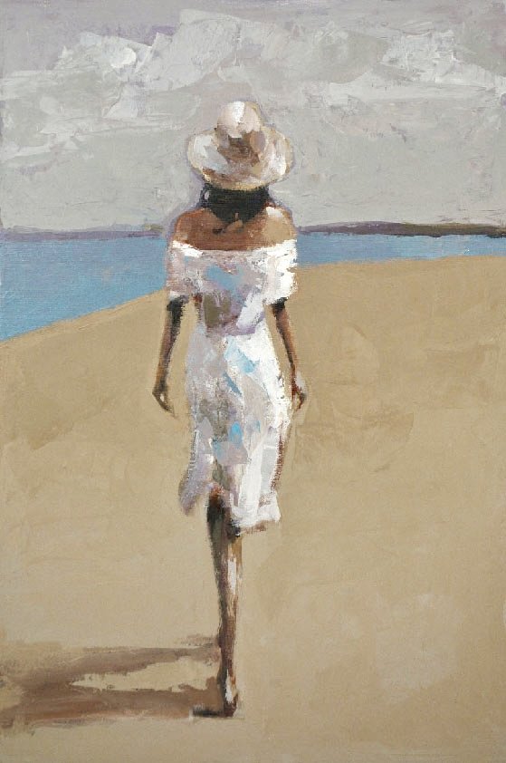 Another Day at the Beach, 30 x 20”