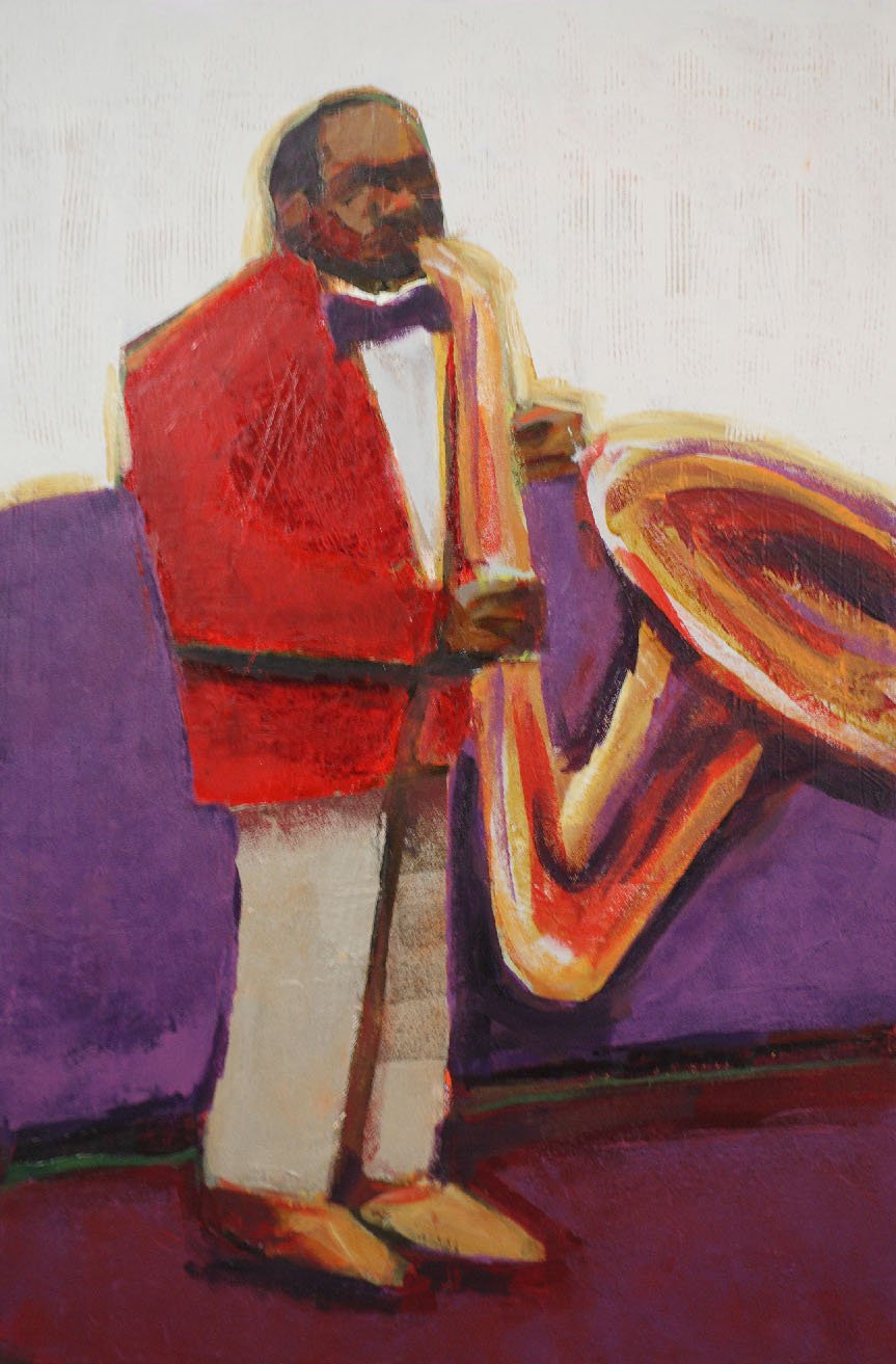 Sax Solo #2, 30 x 20"