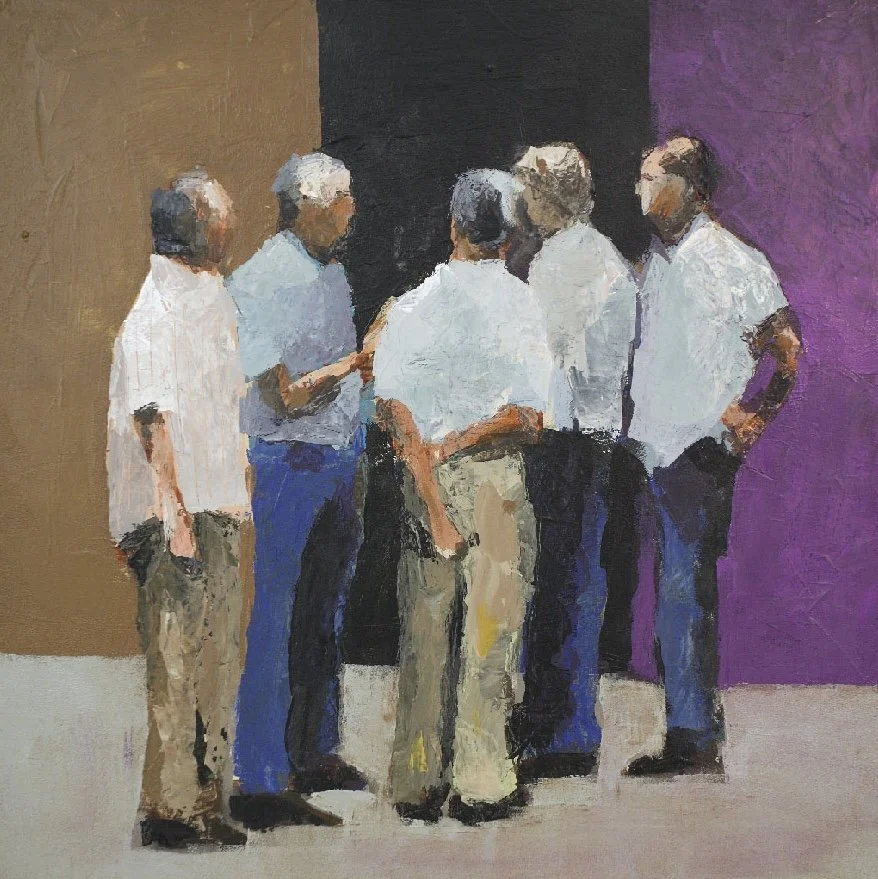 Old Friends #3, 24 x 24”