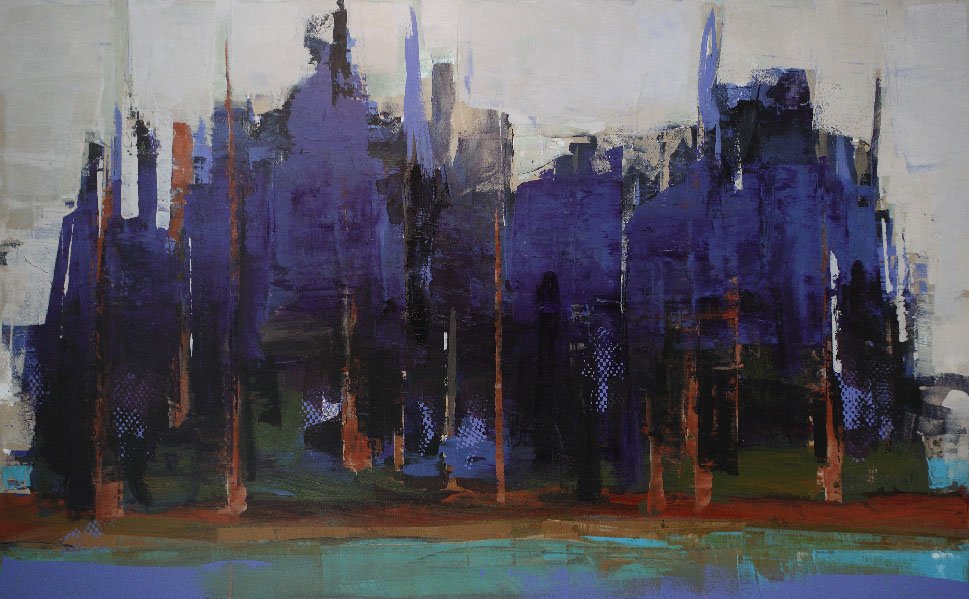 Mystic Morning, 30 x 48" framed