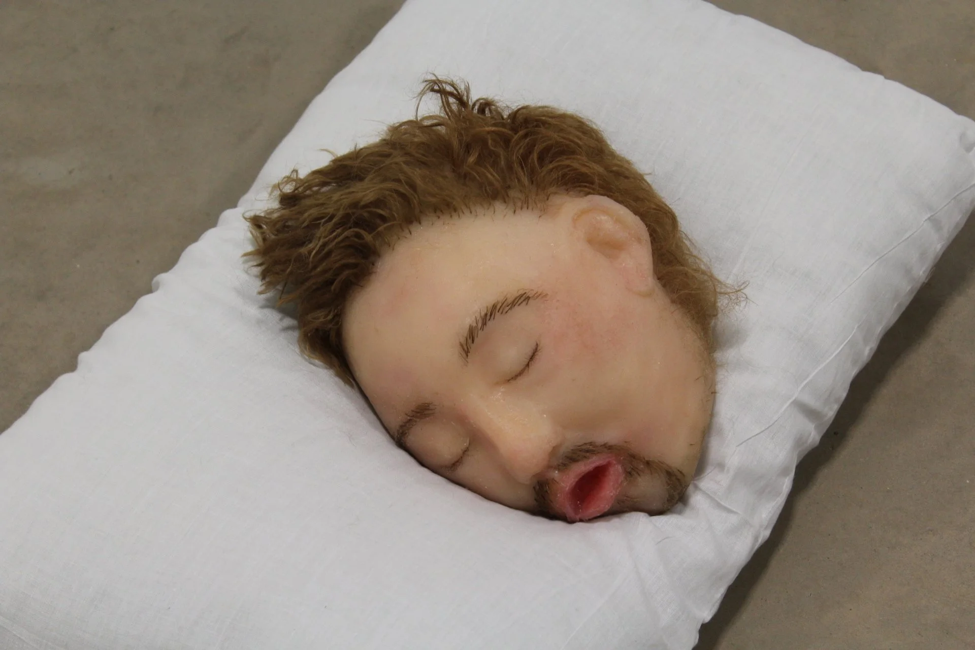SLEEPERS_3_Poppy Cauchi_Silicone,synthetic hair and pillow.JPG