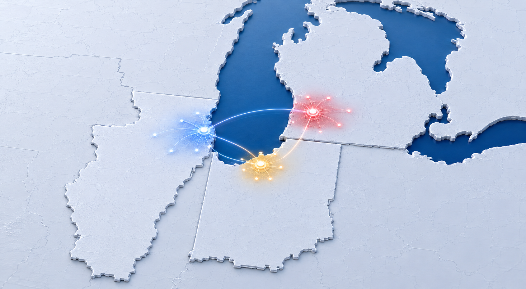 FIX IT FIRST regional appliance repair coverage map for Chicagoland, Northwest Indiana, and Southwest Michigan