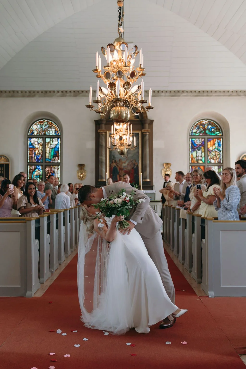 An Intimate August Wedding at a Historic Woodland Church