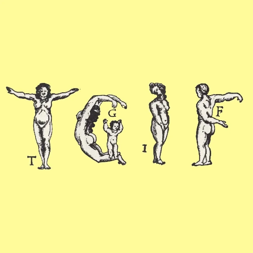 and sometimes your design research brings you to the 1500s Switzerland and Peter Fl&ouml;tner&rsquo;s human alphabet. TGIF everybody!