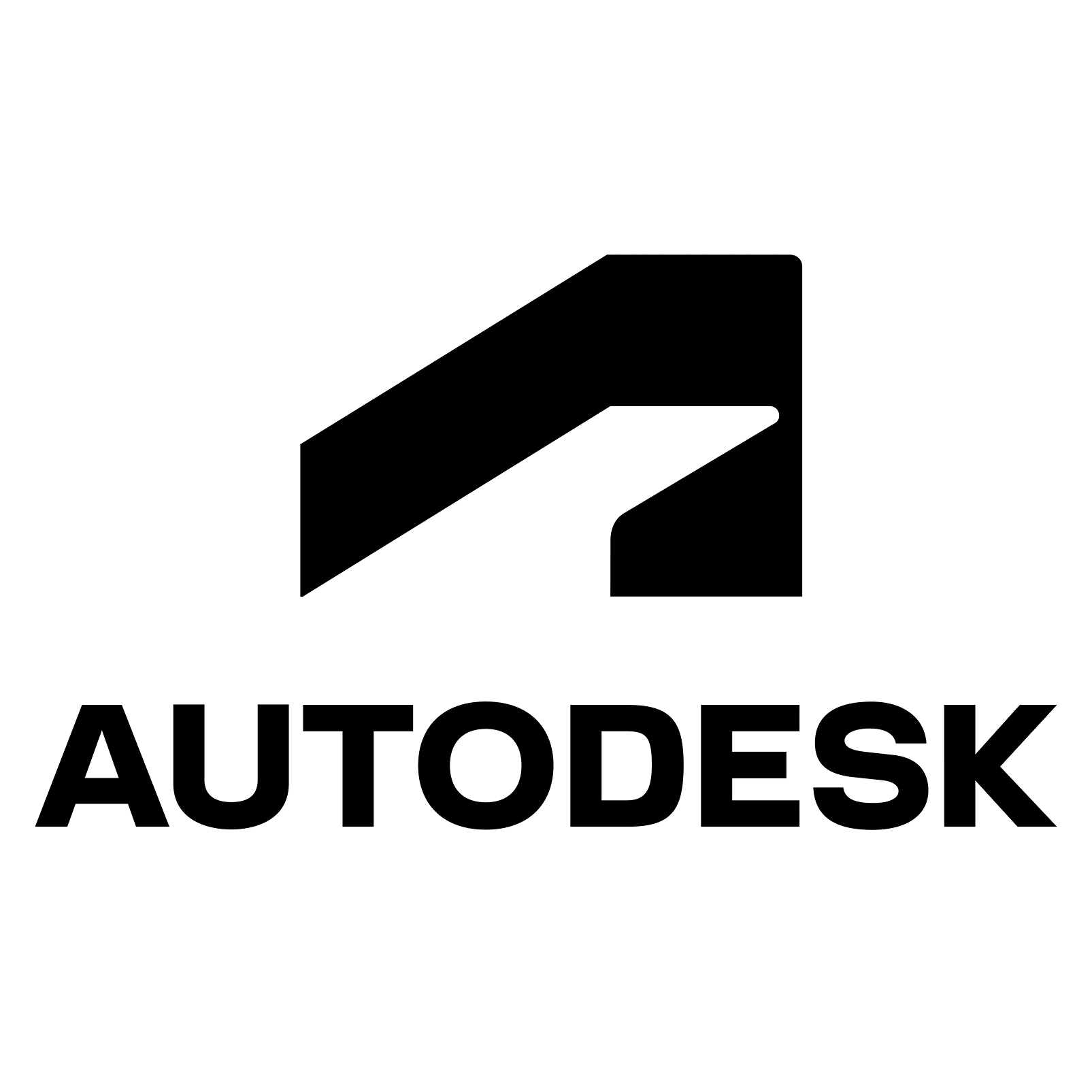 Autodesk logo in black with a geometric symbol above the company name.