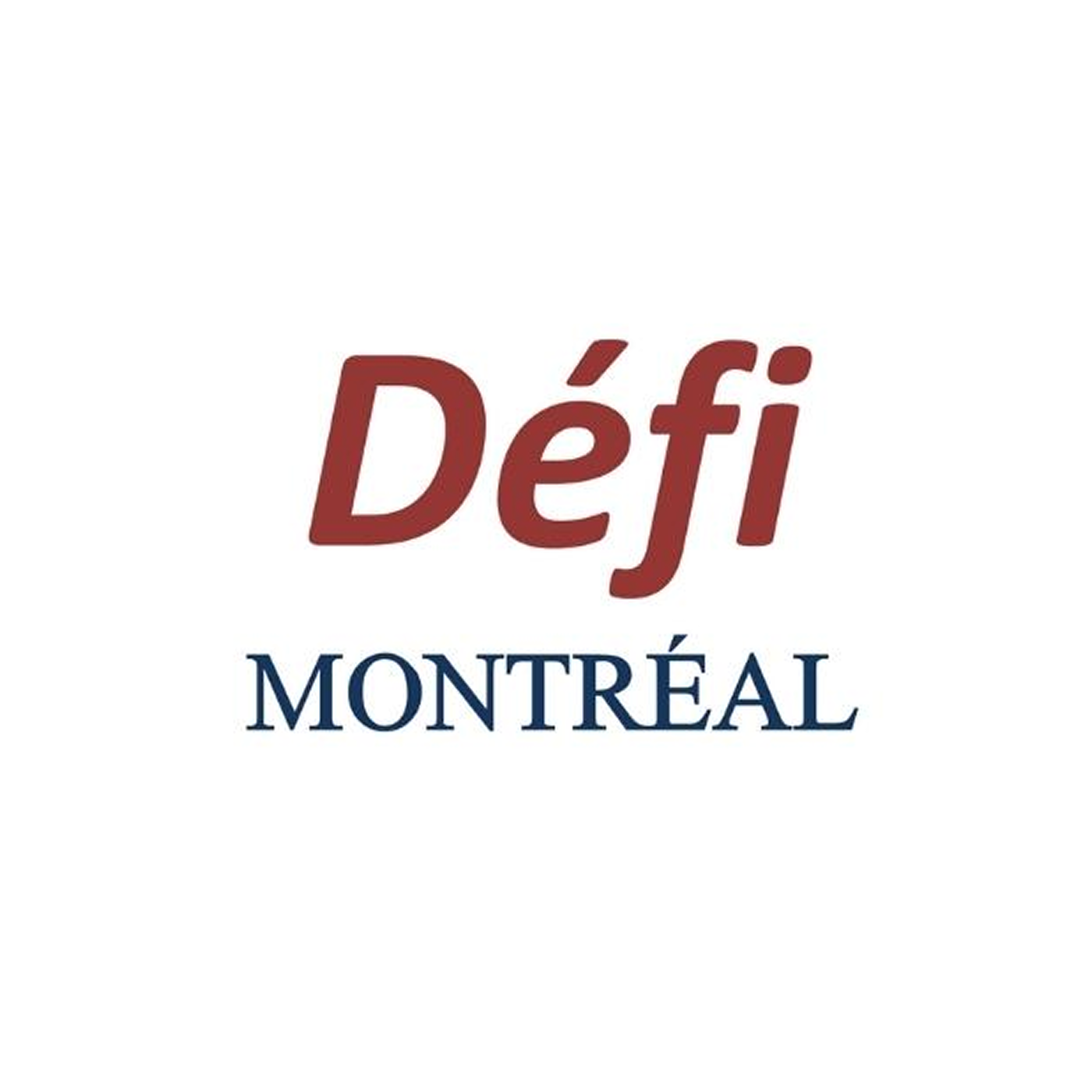 Défi Montréal logo with red Défi text above navy Montréal text on a white background.