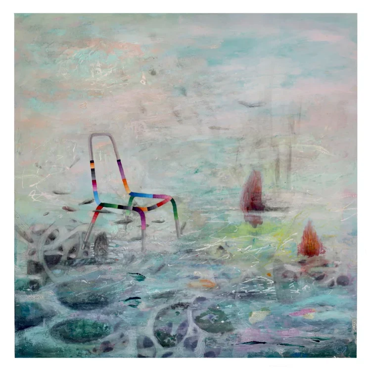 "Contemplation" | Mixed Media on Canvas | 2022