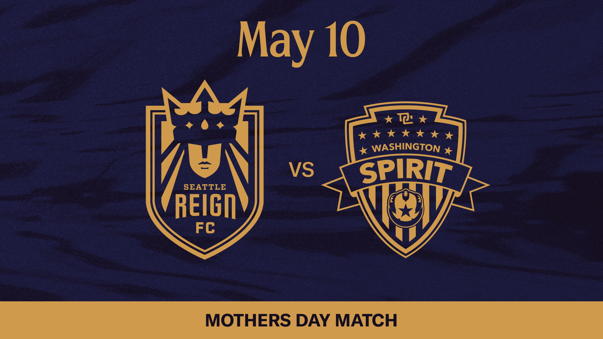 Seattle Reign FC crest and Washington Spirit crest
